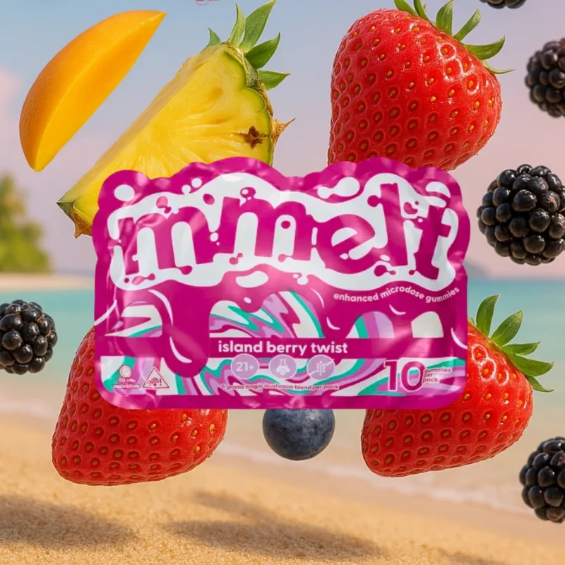 MMELT MUSHROOM GUMMIES_Island_berry_twist