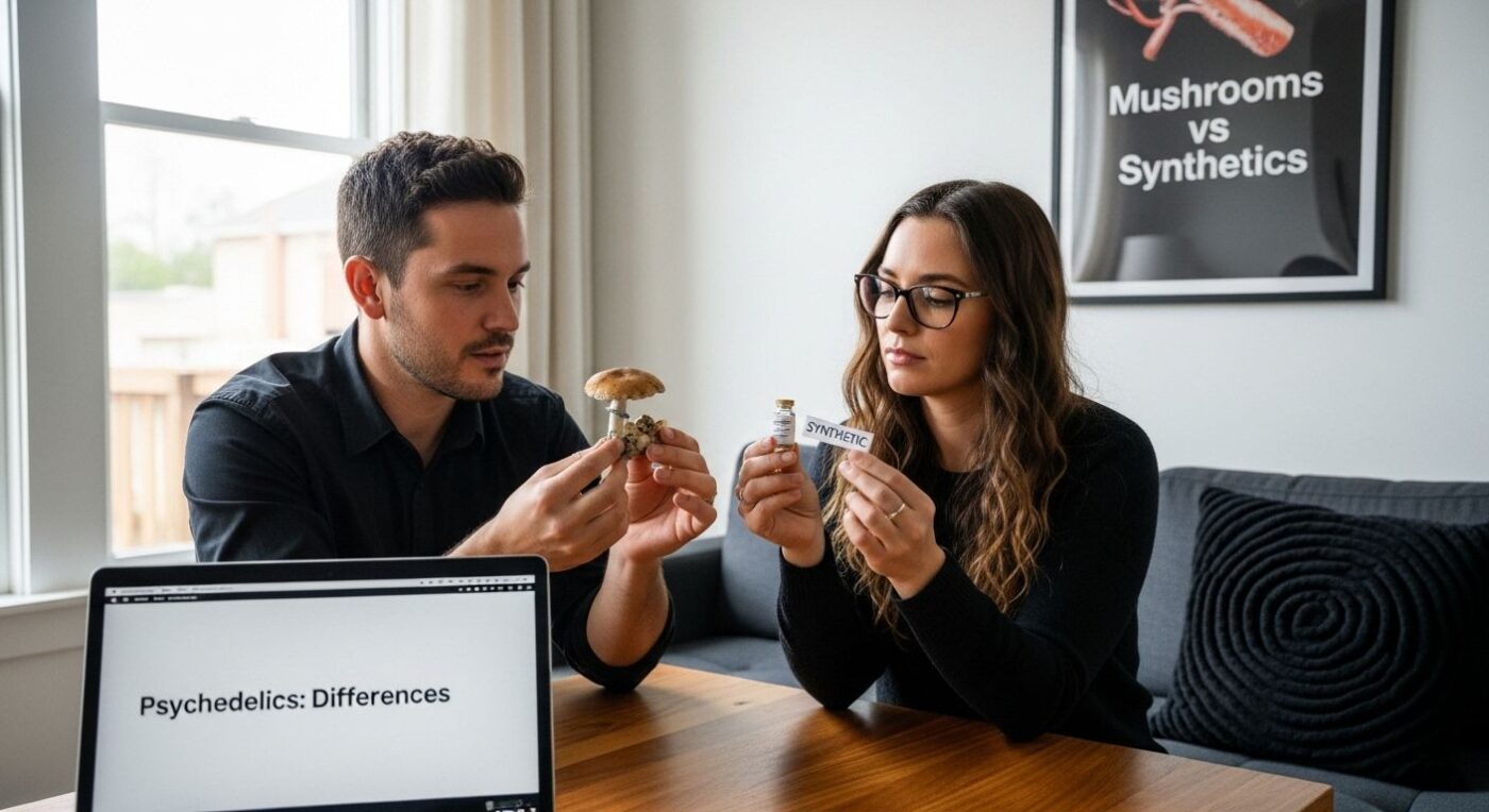 mushrooms synthetic psychedelics differences