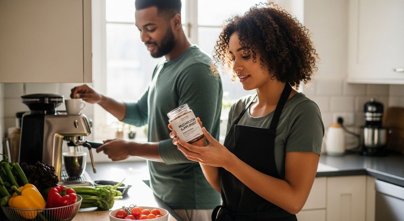 mushroom supplements morning wellness