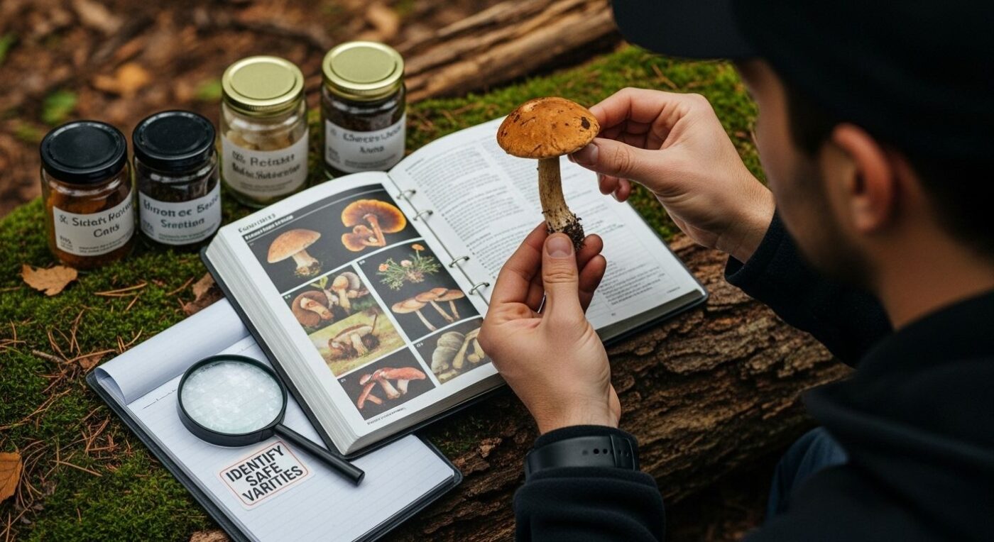 mushroom edible consumption steps