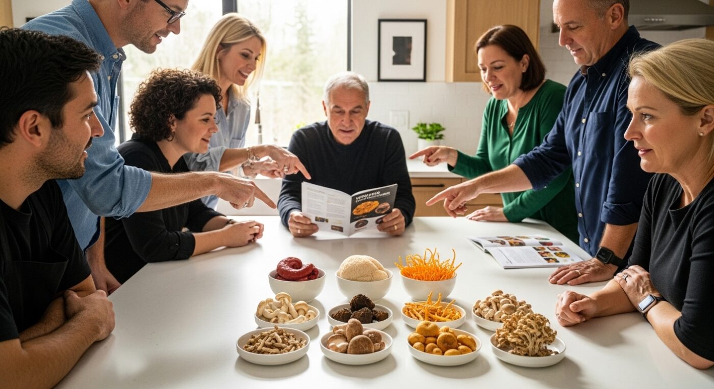 functional mushrooms, wellness education, human interaction