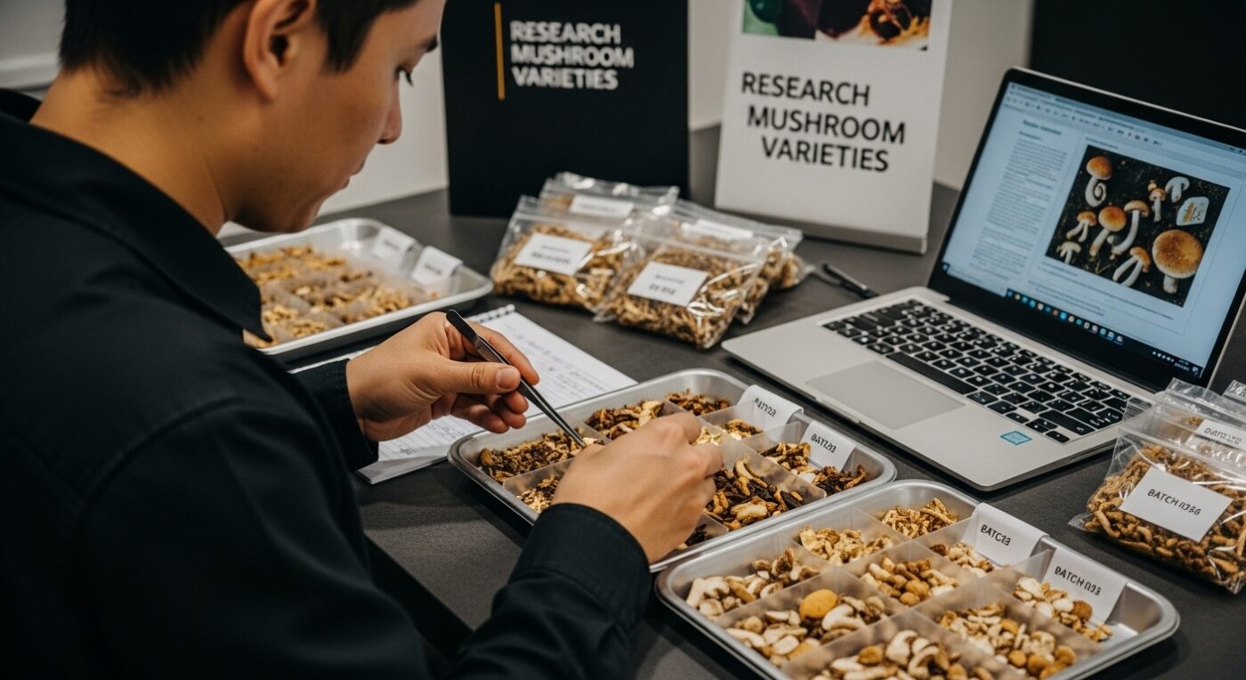mushroom edibles selection research